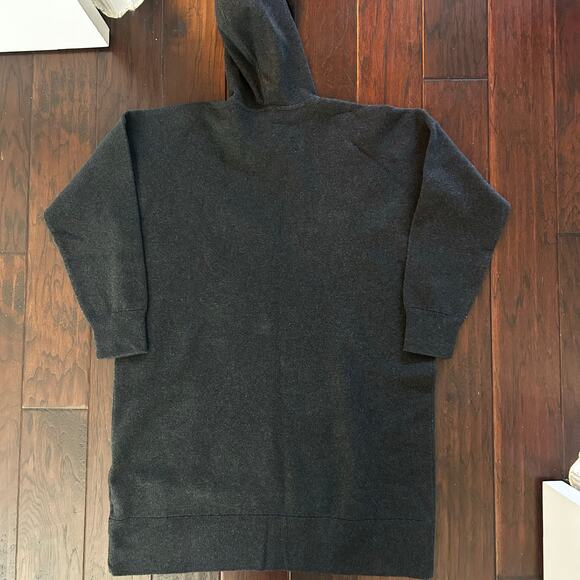 Women's Black Madewell Hooded sweater dress size XL oversized Comfort cozycore - Picture 5 of 7